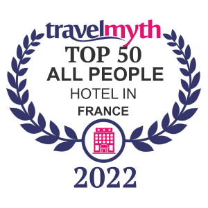 Travelmyth awards top 50 hotel in France 2022