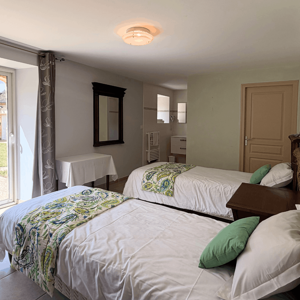 Chambre d'hôtes 2 lits simples